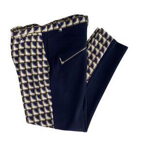 Baum Und Pferdgarten Trousers Skinny Geo Pattern Stretch Size M/L
